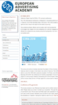 Mobile Screenshot of europeanadvertisingacademy.org